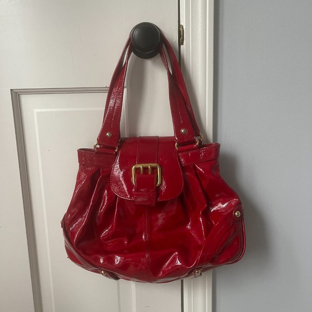 Dooney & Bourke Hayden Panetierre - Red Patent Leather Tote - Picture 3 of 3